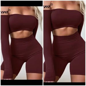 Long sleeve burgundy cut out romper